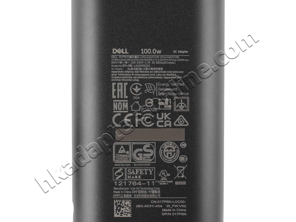 原廠 100W USB-C Dell 02PX0N 2PX0N Charger 充電器 電源 + 電源線