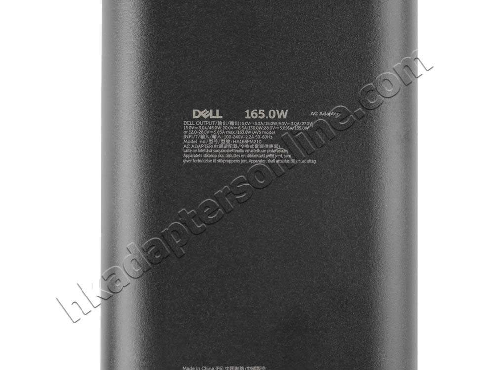原廠 165W USB-C Dell 0GXFW2 0M9TG5 Charger 充電器 電源 + 電源線