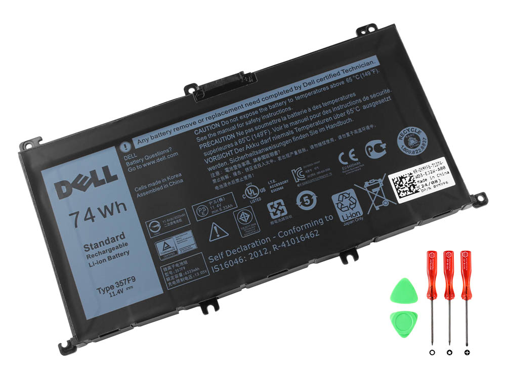 P65f001 dell аккумулятор