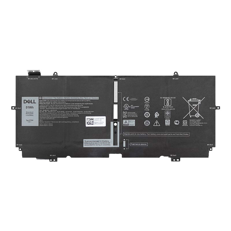 原廠 6710mAh 51Wh Dell 2ICP4/61/88-2 電池
