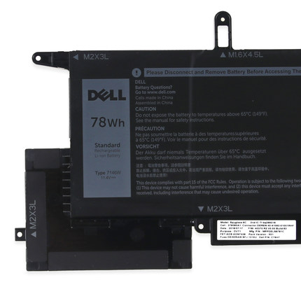 原廠 6500mAh 78Wh Dell 0GJD1V GJD1V 電池