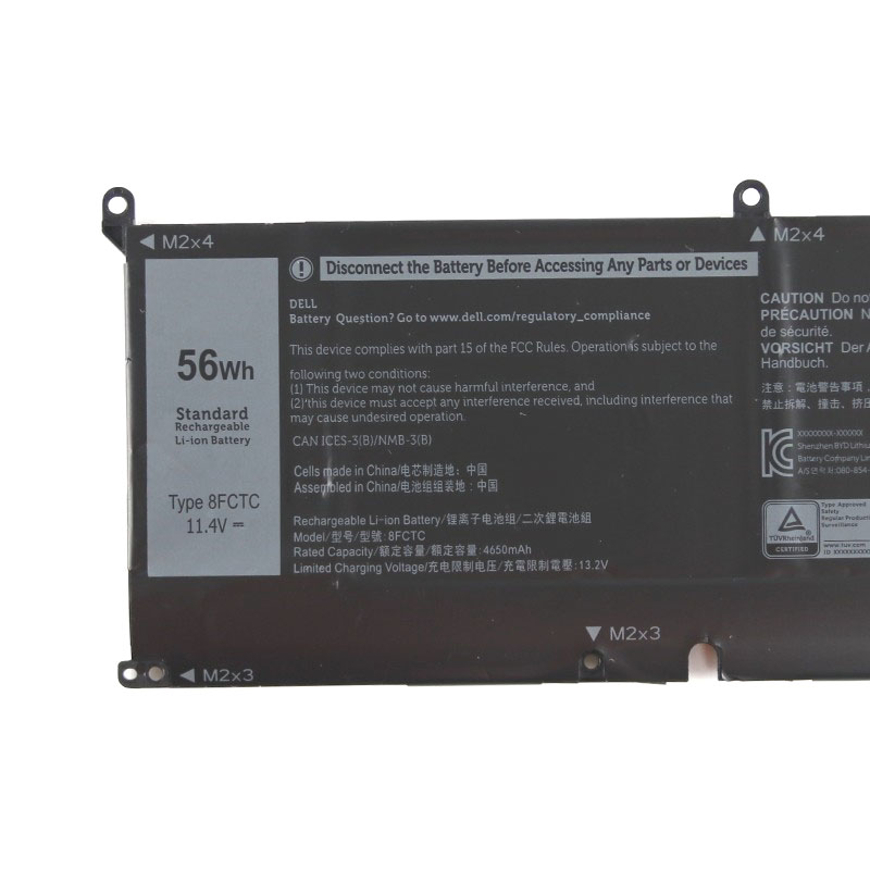 4650mAh 56Wh Dell G5 15 5535 P121F P121F002 電池