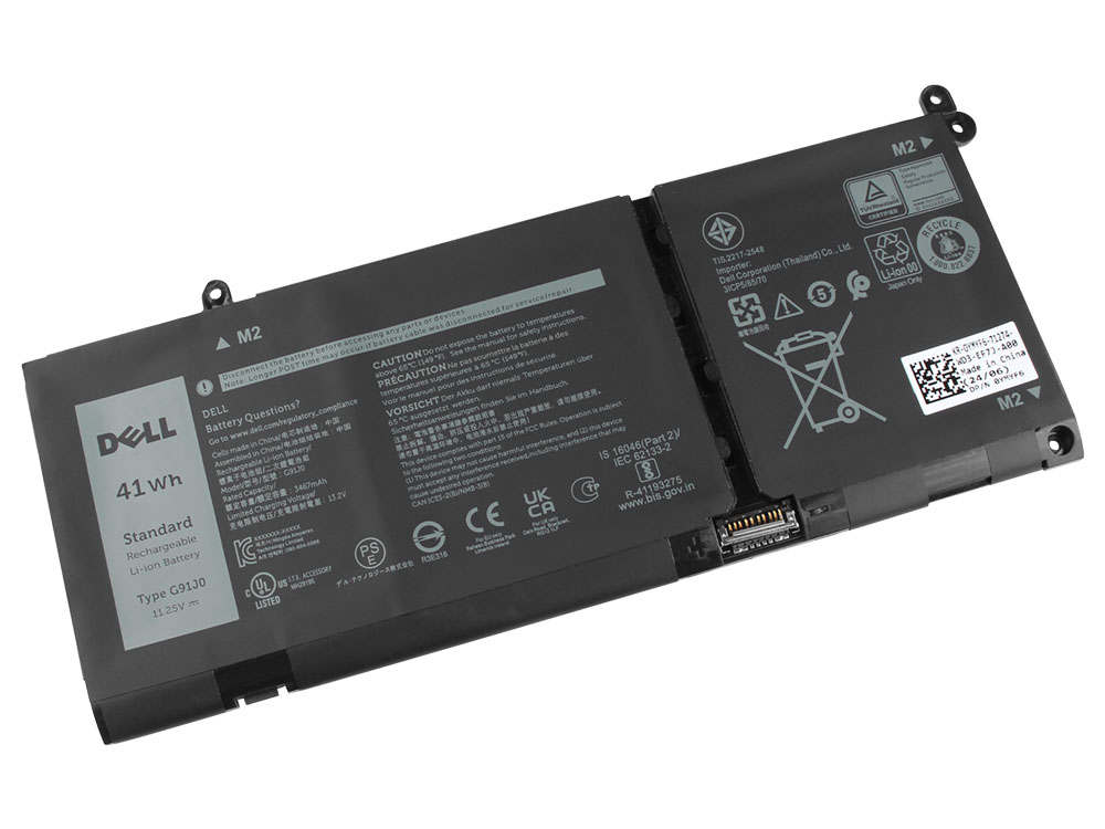 原廠 3640mAh 41Wh Dell OFH3K2 0MGCM5 電池