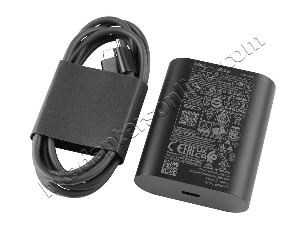 原廠 60W USB-C Dell Pro 14 PC14250 Charger 充電器 電源 + 電源線
