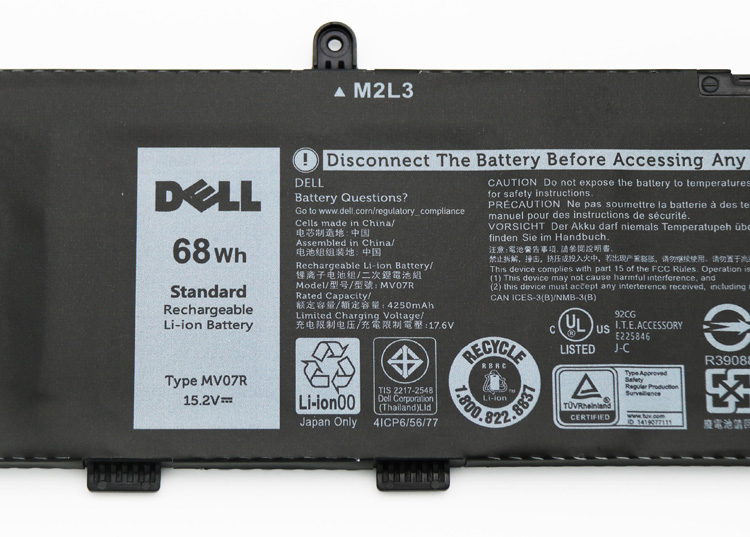 原廠 4255mAh 68Wh Dell O72WGV OJJRRD 電池