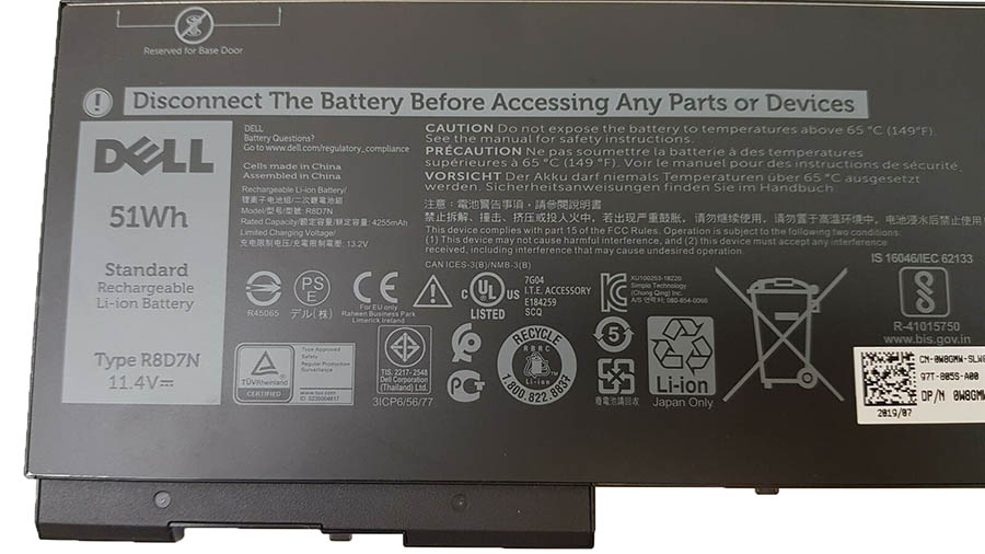 原裝 原廠 4255mAh 51Wh Dell 049HG8 49HG8 451-BCQZ 電池