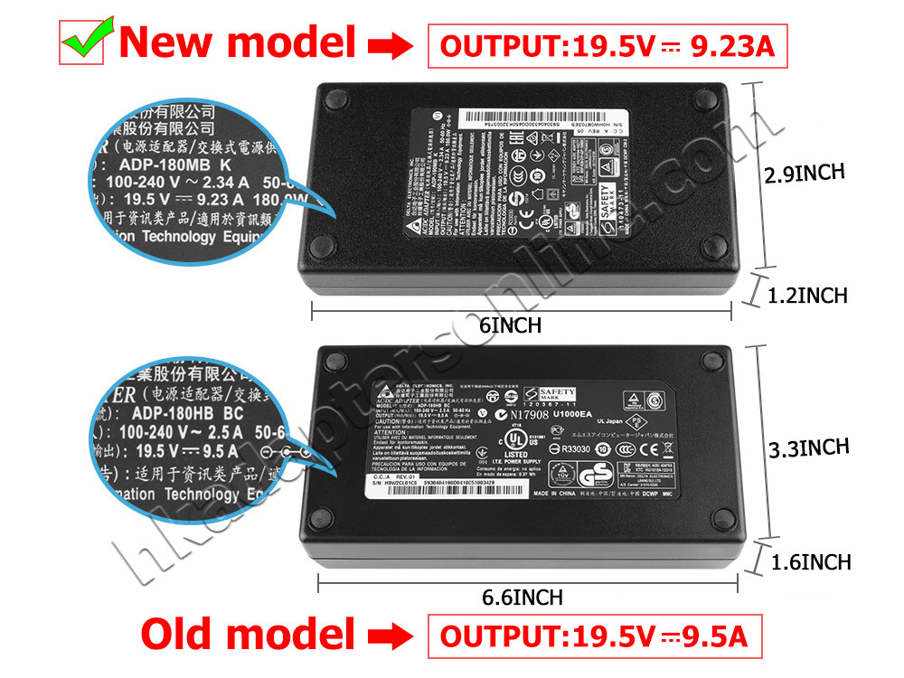 原裝 180W Medion Erazer X7857 MD 60822 Charger 充電器 電源 + 電源線
