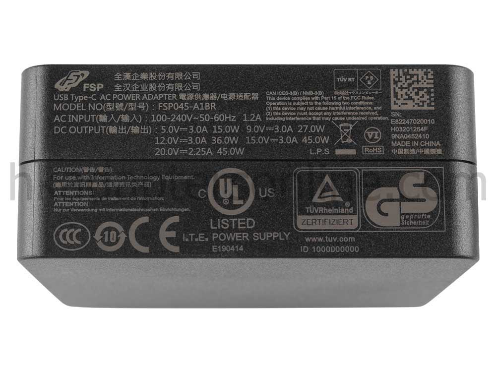 原裝 45W USB-C Asus Pro B9440UA-GV0005R Charger 充電器 電源 + 電源線