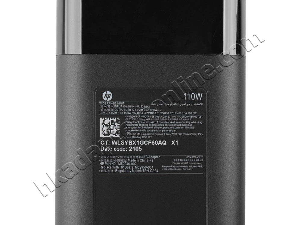 110W USB-C HP ZBook Firefly 16 G9 6B5Y7PC Charger 充電器 電源
