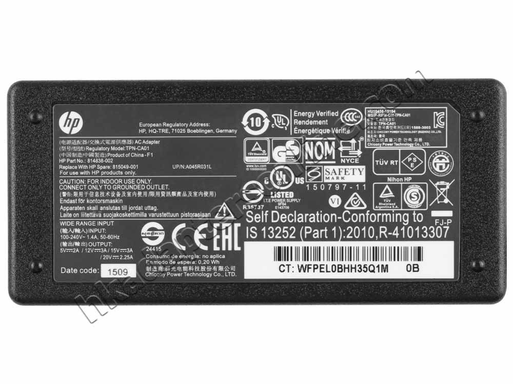 原廠 45W USB-C HP L30756-001 Charger 充電器 電源 + 電源線