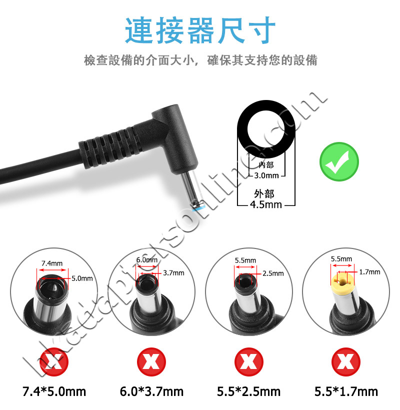 原廠 45W HP Pavilion 14-ce3040ng Charger 充電器 電源 + 電源線