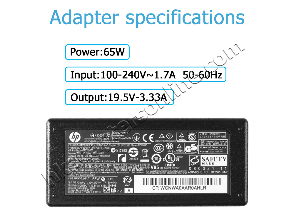 原裝 65W HP 15s-eq1016ns 15s-eq1164ur Charger 充電器 電源 + 電源線