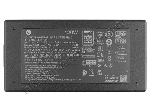 原廠 120W HP 17-e166nr 17-e169nr 17-e171nr Charger 充電器 電源 + 電源線