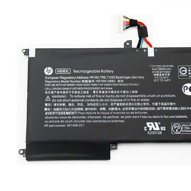 6962mAh 53.61Wh 6芯 HP ENVY 13-ad103ns 電池