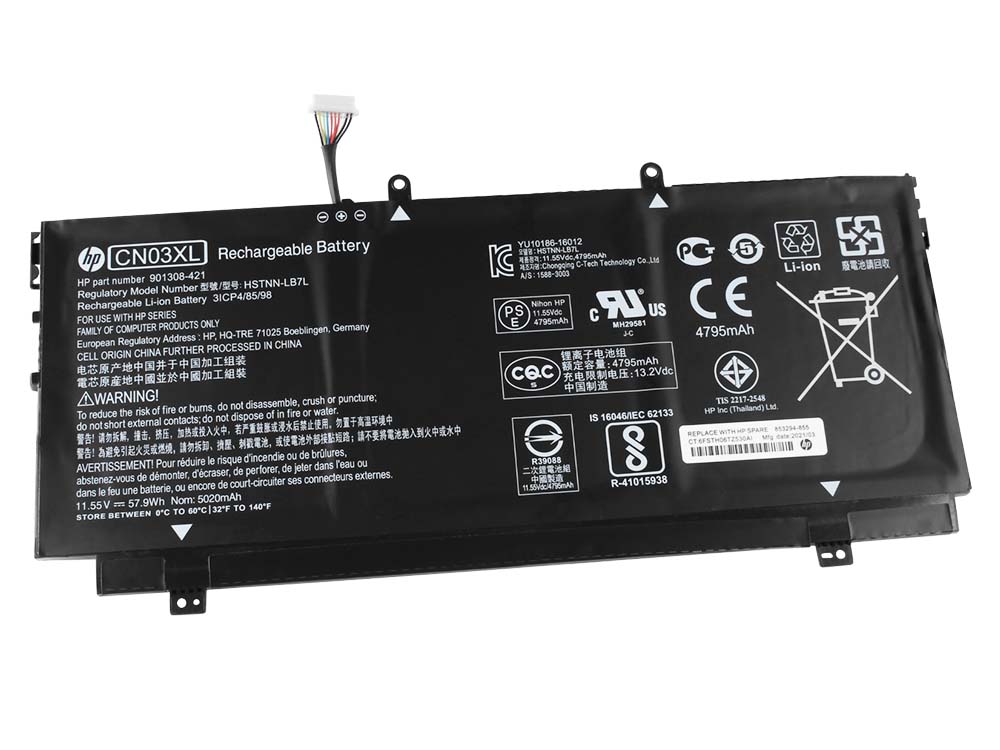 原廠 電池 5020mAh 57.9Wh HP 901345-855