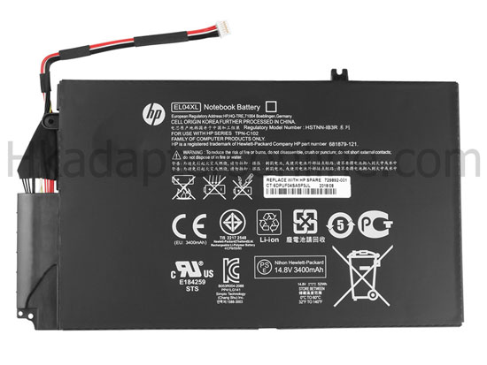 原廠 電池 3400mAh 52Wh HP 681949-001