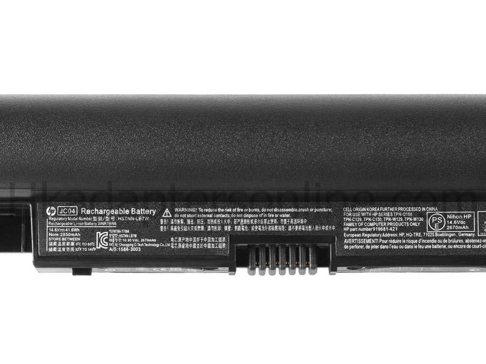 原廠 電池 2850mAh 41.6Wh HP JC04041-CL