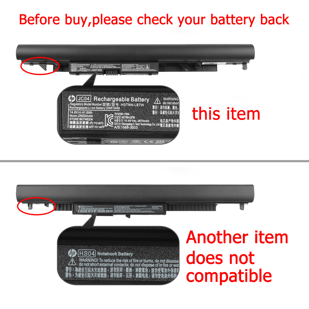 原廠 電池 2850mAh 41.6Wh HP JC04041-CL
