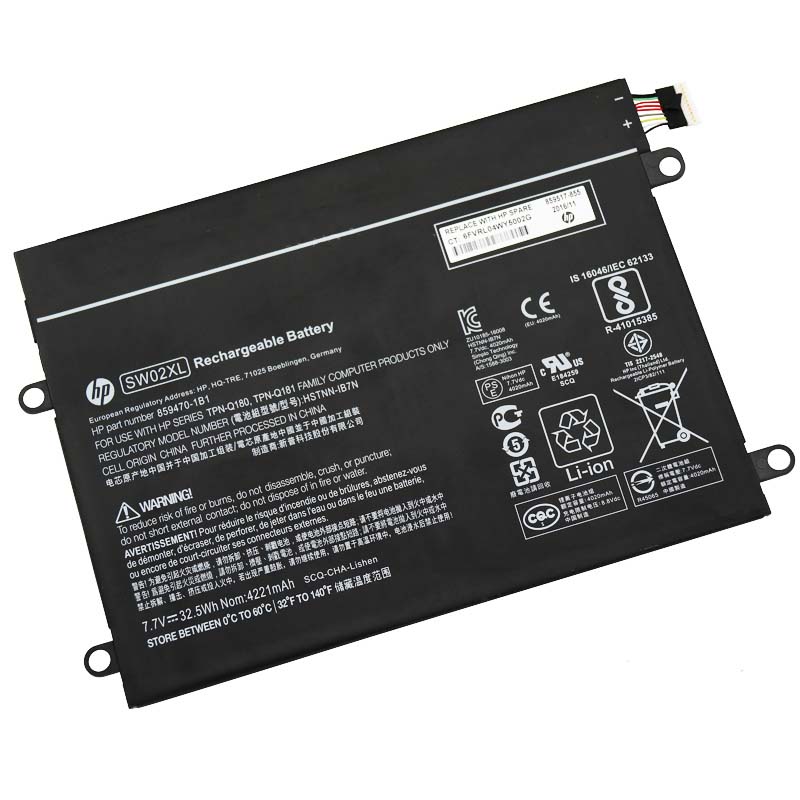 原裝 4221mAh 32.5Wh 2芯 HP 10-p010wm 10-p025nf 電池