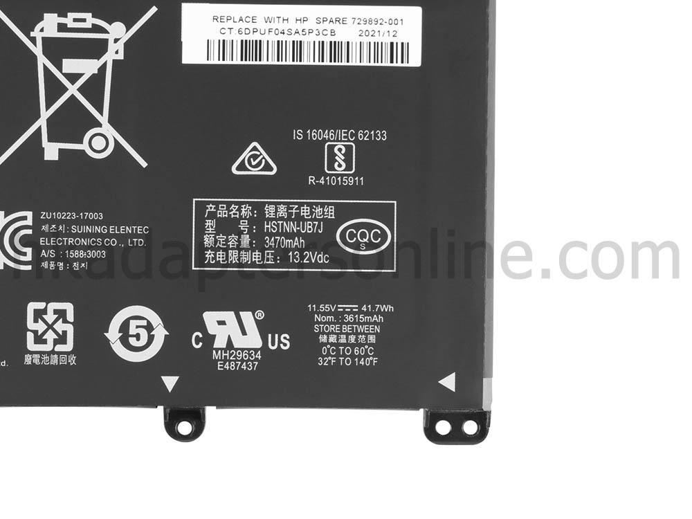 原廠 電池 3630mAh 41.9Wh HP TF03041XL