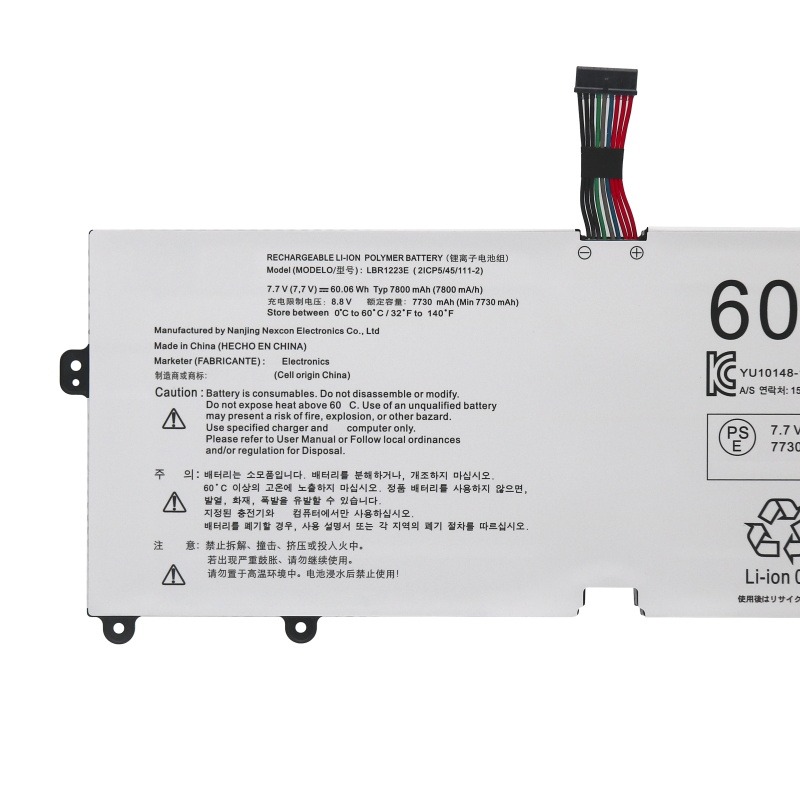 7800mAh 60.06Wh 4芯 LG Gram 15Z970-A.AAS7U1 電池
