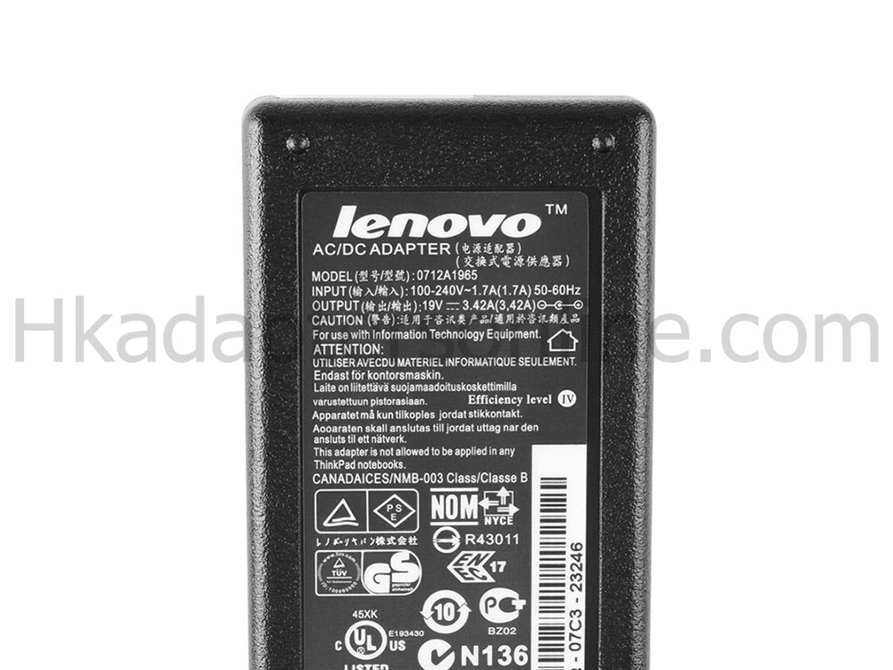 原裝 65W Lenovo ThinkCentre M92p 3243-A3U Charger 充電器 電源 + 電源線