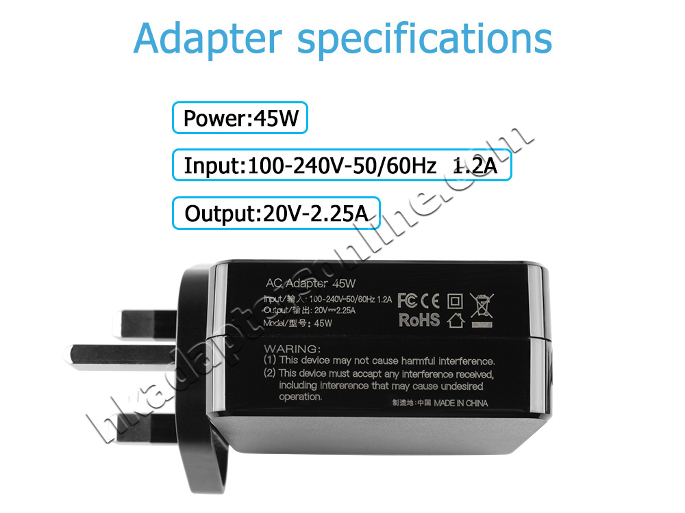 45W Lenovo 01FR130 Charger 充電器 電源