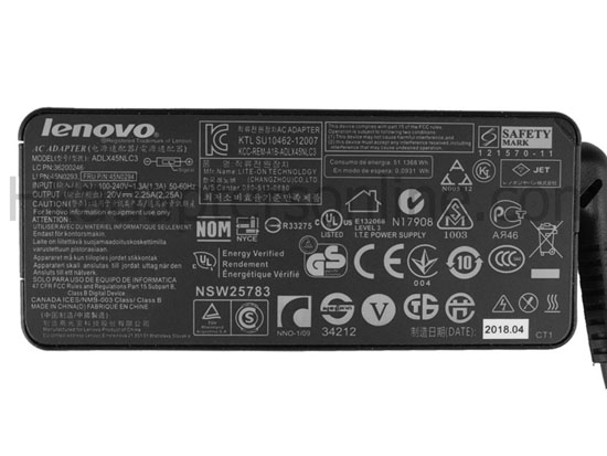 原裝 45W Lenovo ADLX45NLC3A PA-1450-12 Charger 充電器 電源 + 電源線