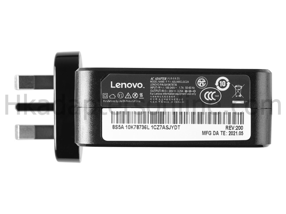 原裝 65W Lenovo ADLX65CLGU2A Charger 充電器 電源