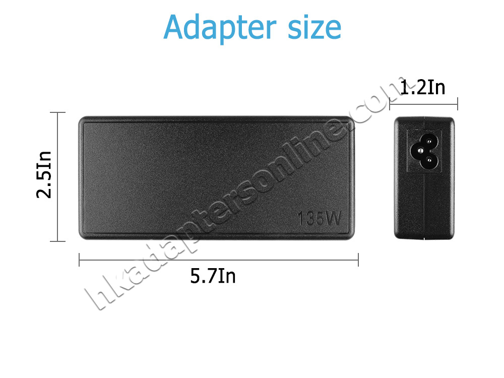 原裝 135W Lenovo Think Pad Thunderbolt 3 Dock 40AC0135UK Charger 充電器 電源 + 電源線