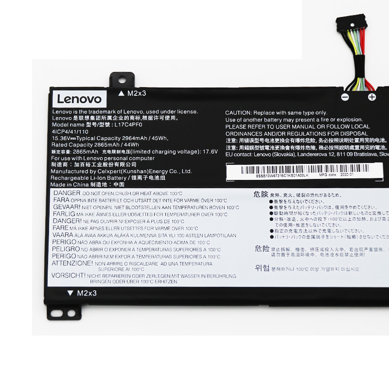 原廠 電池 2964mAh 45Wh Lenovo SB10W67414
