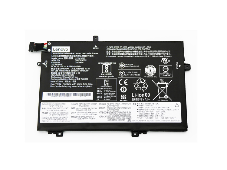 原廠 電池 4080mAh 45Wh Lenovo SB10K07612 5B10W13897