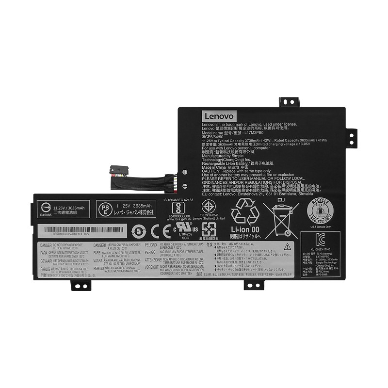 原廠 電池 3690mAh 42Wh Lenovo L17C3PG0