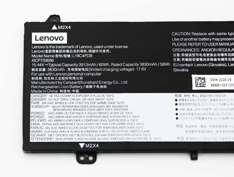 原廠 電池 3912mAh 60Wh Lenovo L20M4PDB