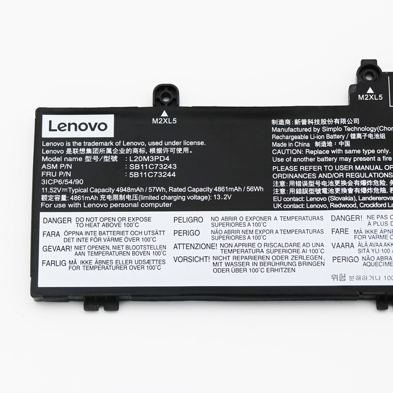 原廠 電池 4948mAh 57Wh Lenovo 5B11N52025