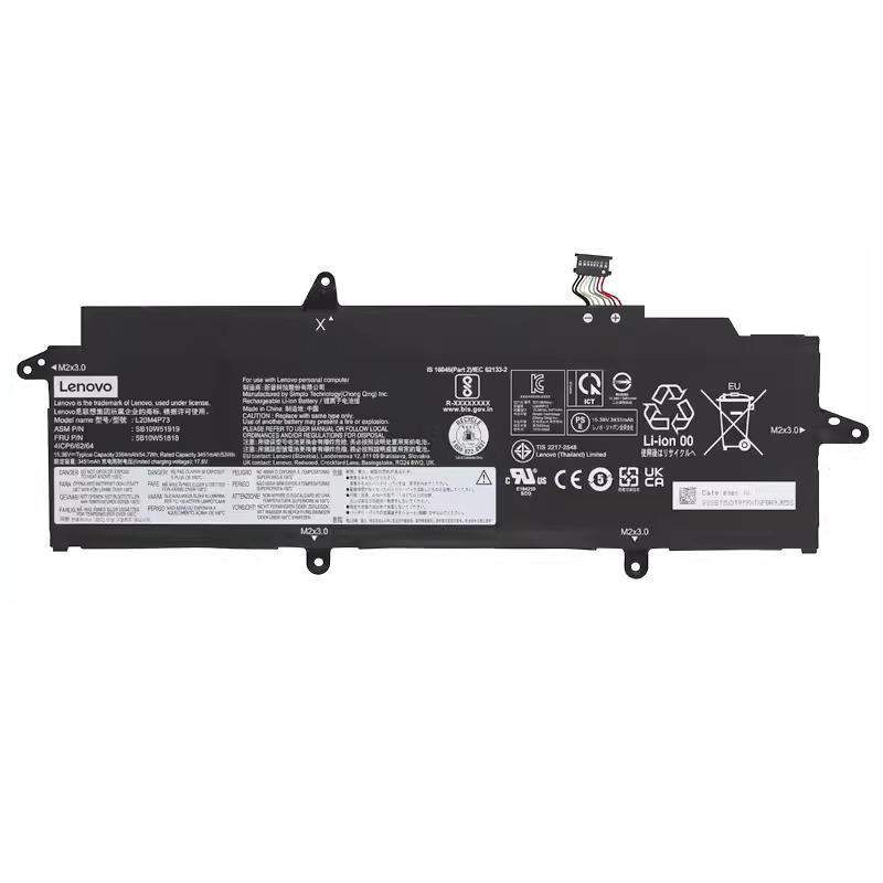 原廠 電池 3564mAh 54.7Wh Lenovo 5B11M90068