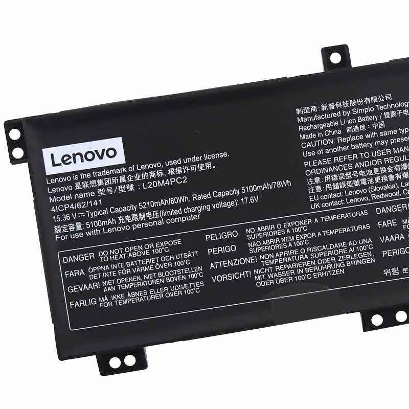 原廠 電池 5210mAh 80Wh Lenovo 5B11B53889