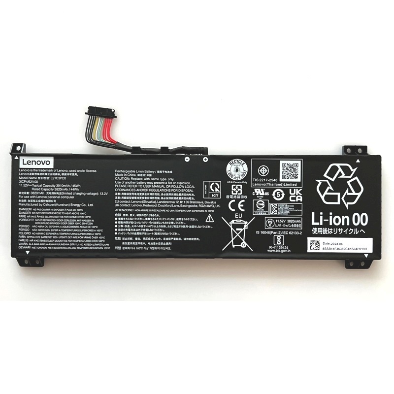 原廠 電池 3910mAh 45Wh Lenovo L21C3PC0 L21M3PC0