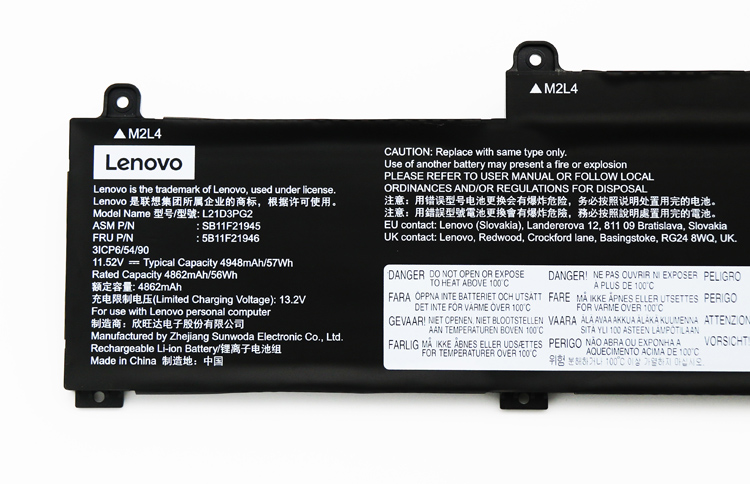 原廠 電池 4948mAh 57Wh Lenovo ThinkPad L14 Gen 4 21H1