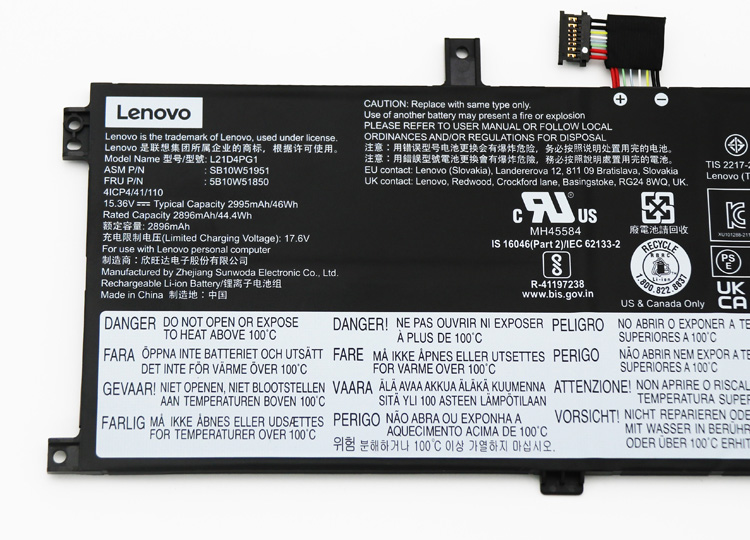 原廠 電池 2995mAh 46Wh Lenovo 5B11H56424