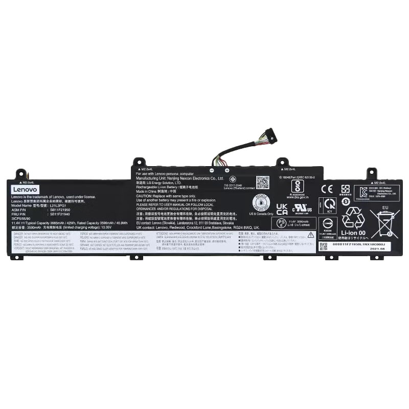 原廠 電池 3685mAh 42Wh Lenovo 5B11H56341