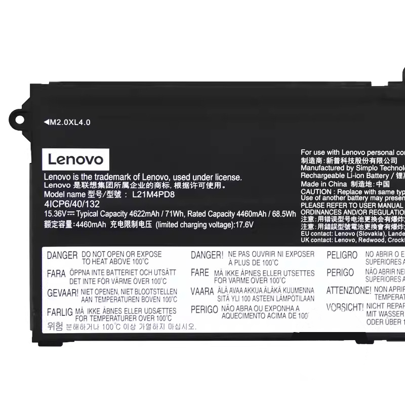 原廠 電池 4622mAh 71Wh Lenovo 5B11F09740
