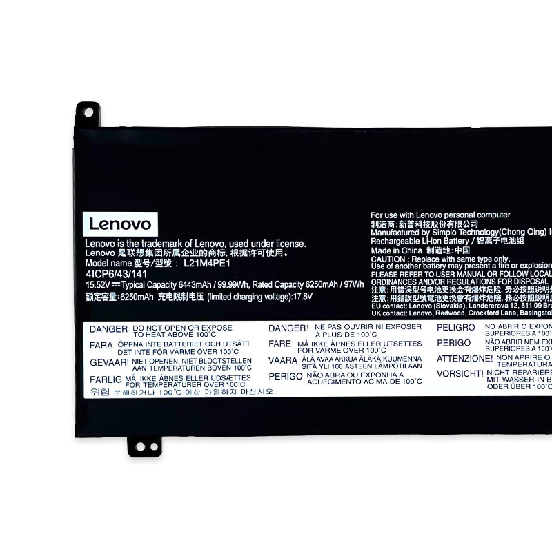 原廠 電池 6443mAh 99.99Wh Lenovo SB11F29419