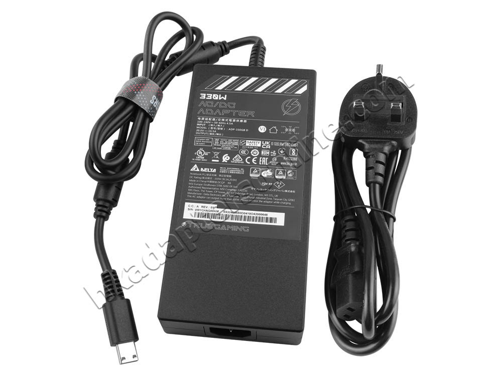 原廠 330W MSI ADP-330GB D Charger 充電器 電源 + 電源線