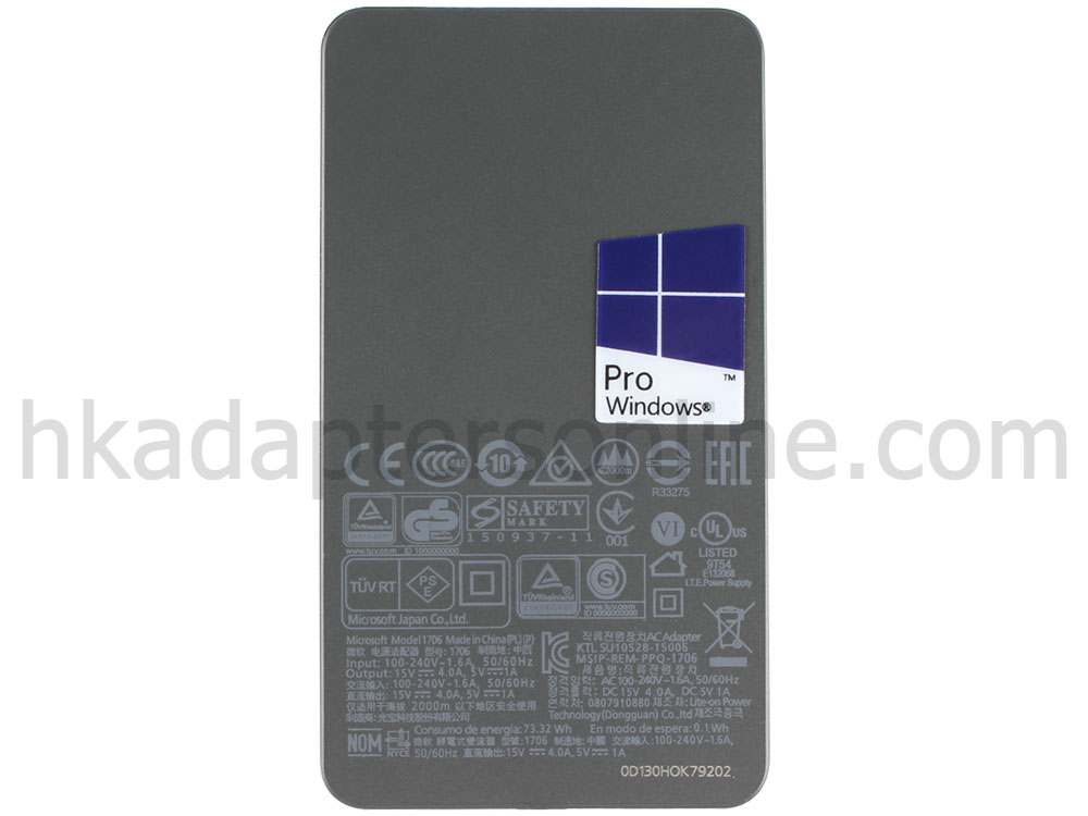 原裝 65W Microsoft Surface Pro 4 16GB 256GB i7 Charger 充電器 電源